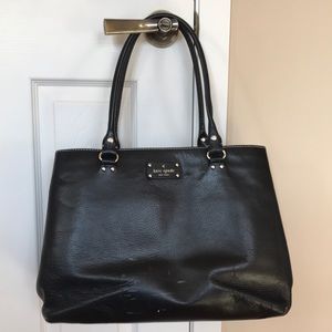 Kate Spade Black Leather Handbag/Tote